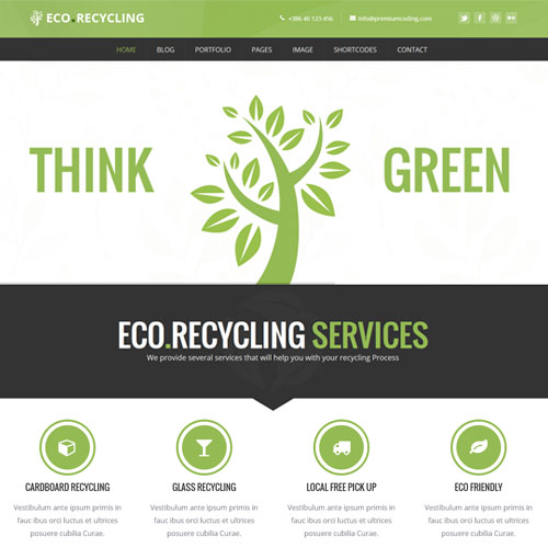 Eco Recycling – Ecology & Nature WordPress Theme